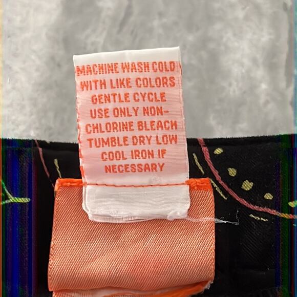 Hearts of Palm Black Paisley & Flower Print Pants Woman’s Size 16 - Picture 5 of 12